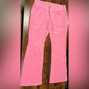 Pink Velvet Yoga Pants